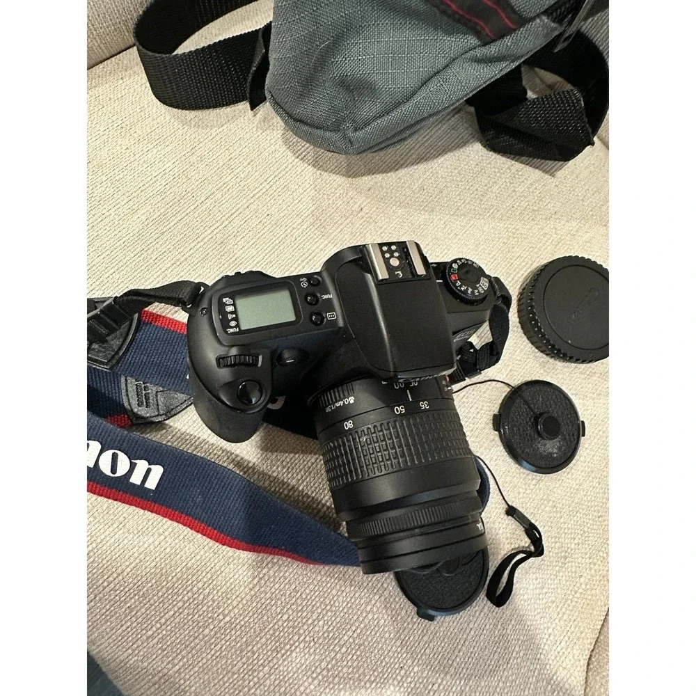 Vintage Canon EOS Rebel G Camera and case 1990's PARTS ONLY